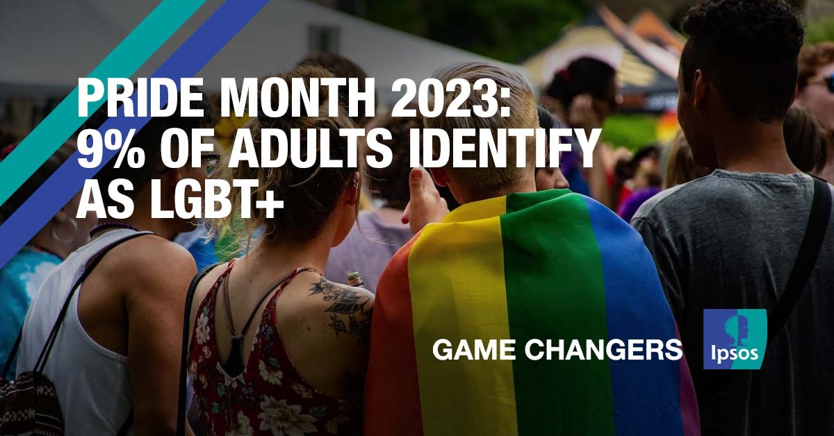 Pride month 2023: 9% of adults identify as LGBT+